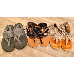 Bundle of 3 Pairs of Sandals